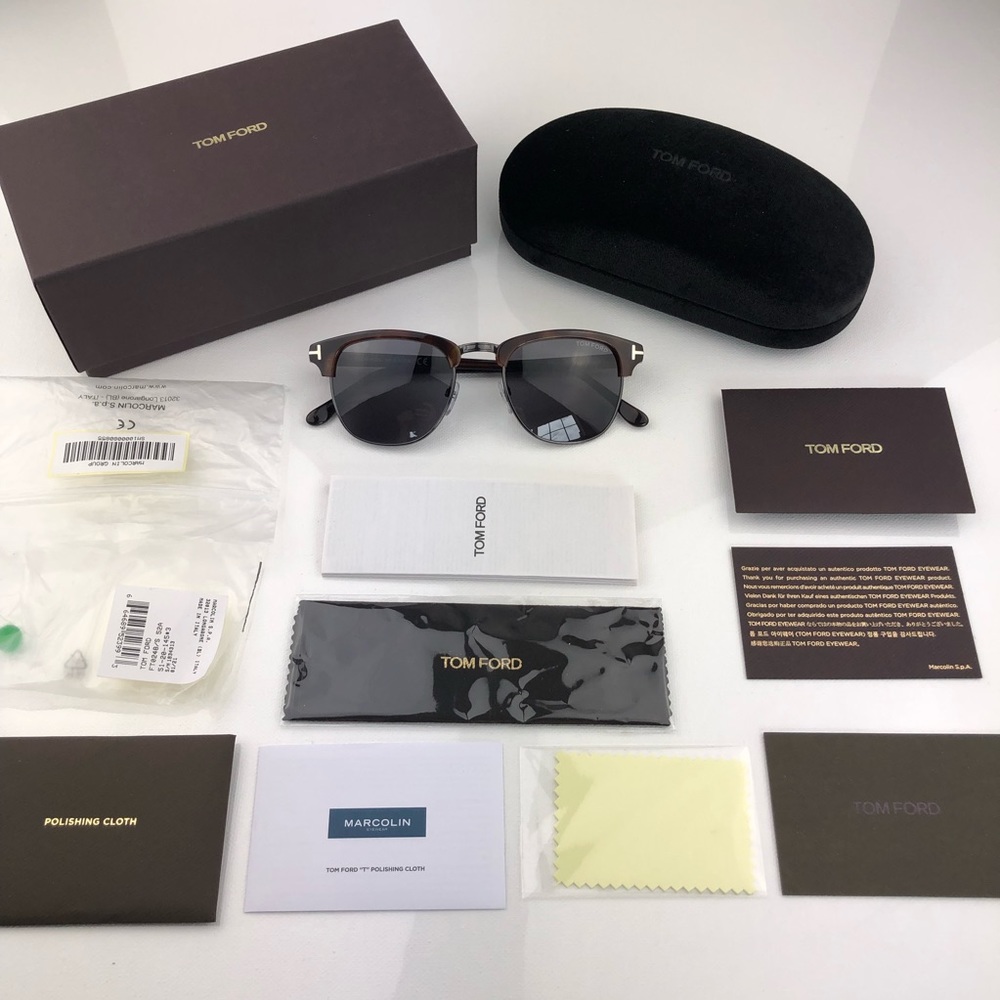 New TOM FORD Henry Square Sunglasses FT0248 52A - Picture 2 of 16